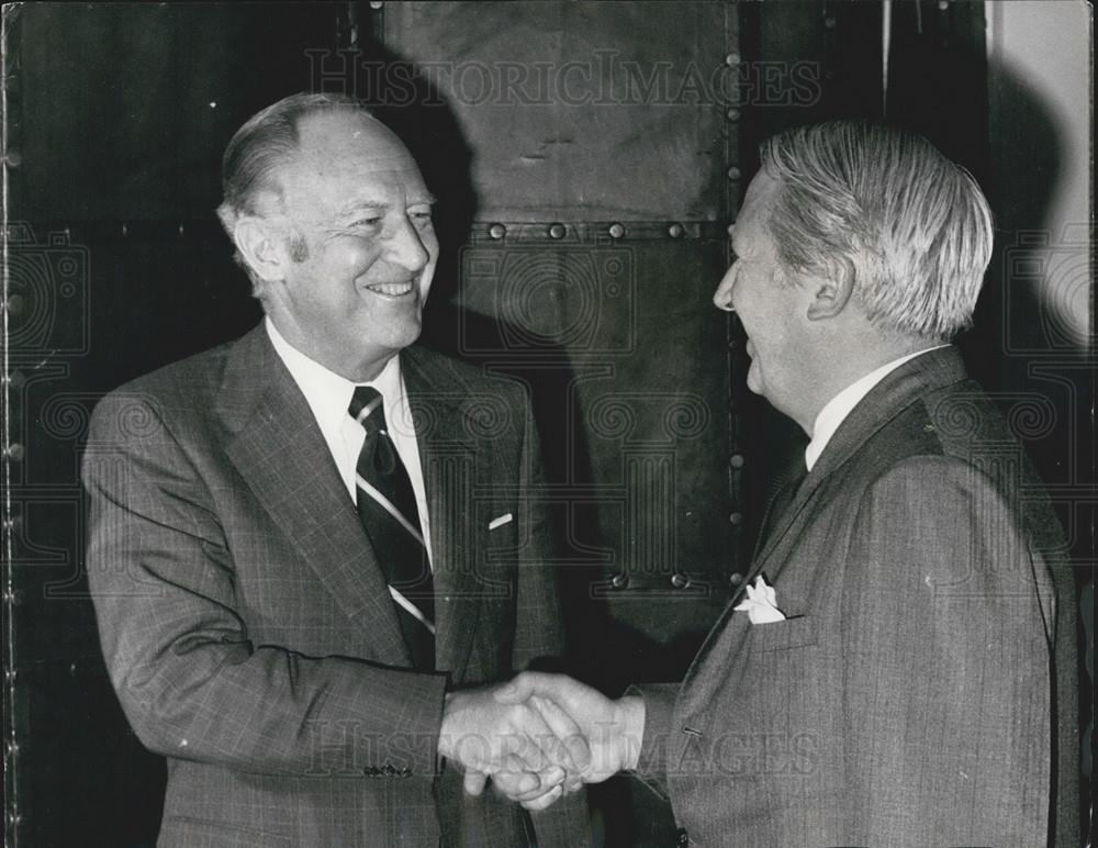 1972 Press Photo Secretary State Rogers Meets British Prime Minister Heath - Historic Images