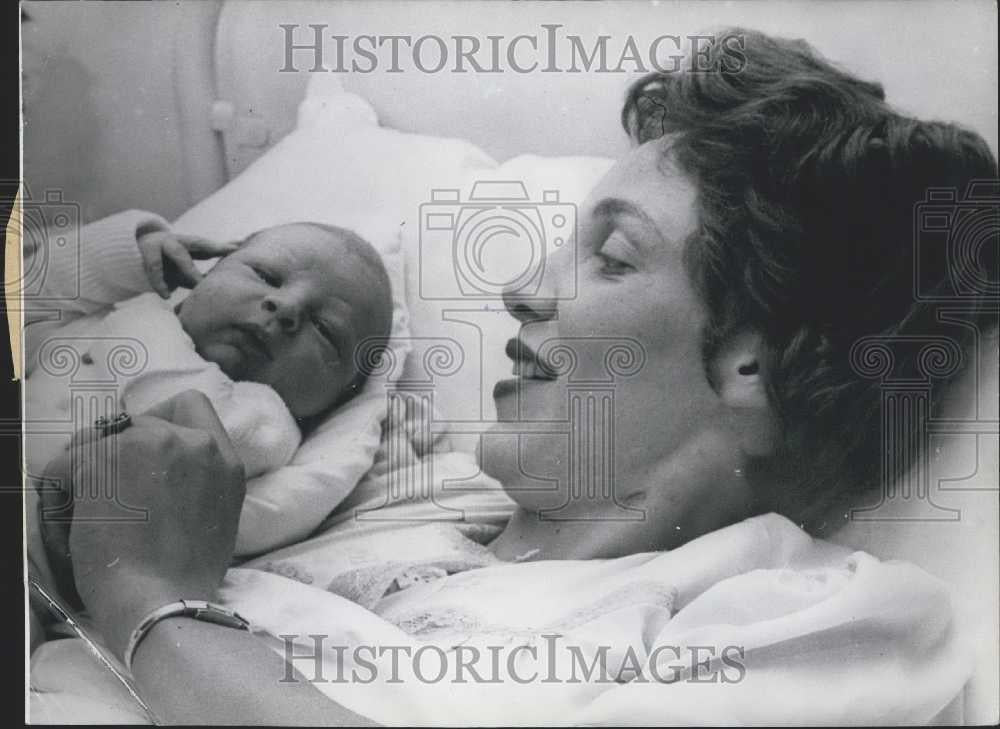 1959 Press Photo Minister of Defense Franz Strauss Becomes a Father - Historic Images