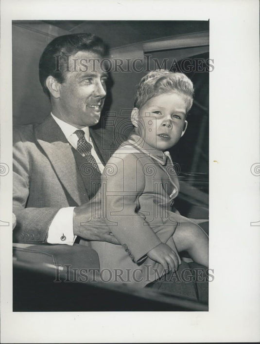 Press Photo Lord Snowdon & son Viscount Linley - Historic Images