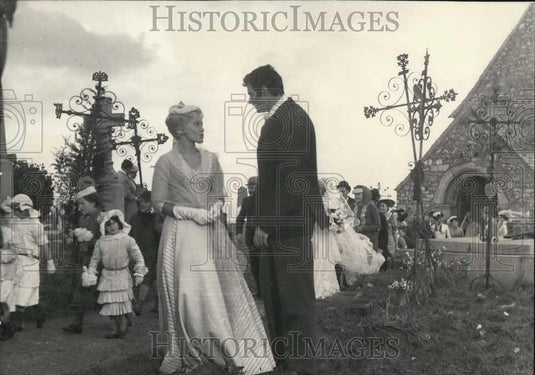 1957 Press Photo Maria Schell Stars In French Film Based On Maupassant's Story - Historic Images