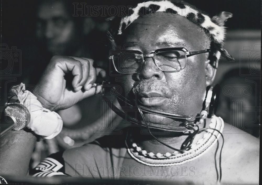 Press Photo Prime Miniser of Swaziland,Prince Makhosini Dlamini - Historic Images