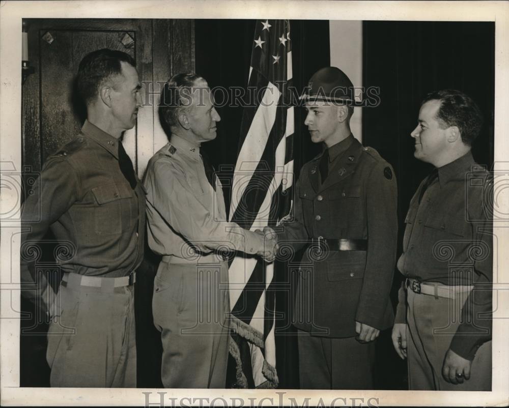 1940 Press Photo Lt Col Wm Kelly,Lt Col MH Meaney,C Kilmer,Capt JT Bollenbache - Historic Images