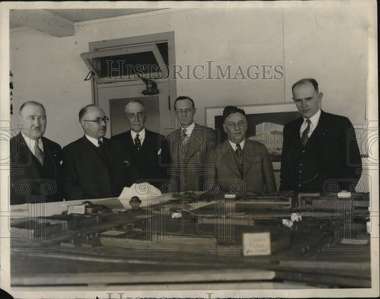 1931 Press Photo of the five commissioners responsible for planning Ohio' Worlds - Historic Images
