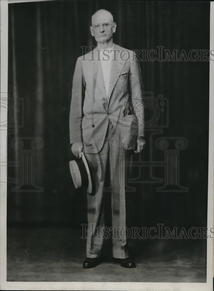 1934 Press Photo of William Edward Mead as member of kidnap gang. - Historic Images