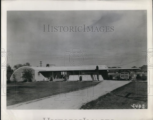 1948 Press Photo A view of a Strab-Steel Arch Rib home - Historic Images