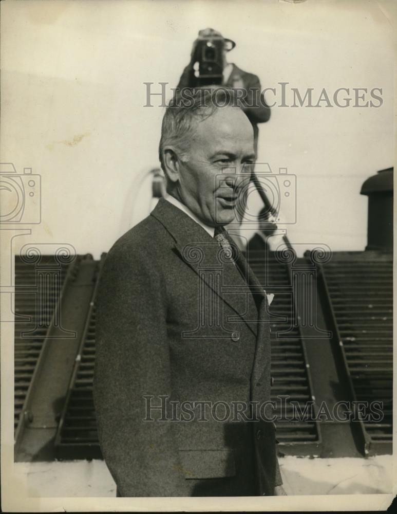 1937 Press Photo of E.E. Spafford. Commander of the American Legion. - Historic Images