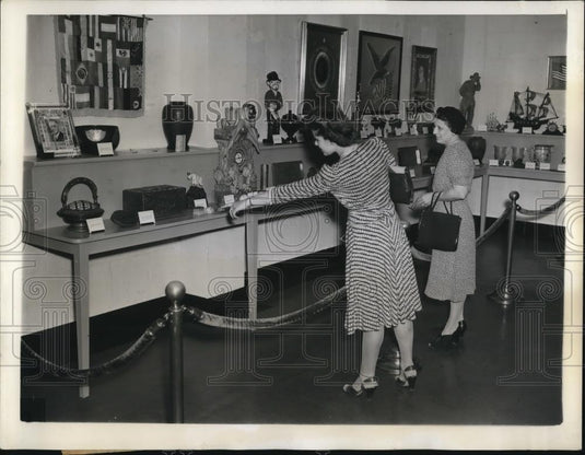 1941 Press Photo Roosevelt's Library at President's Hyde Park Estate - Historic Images