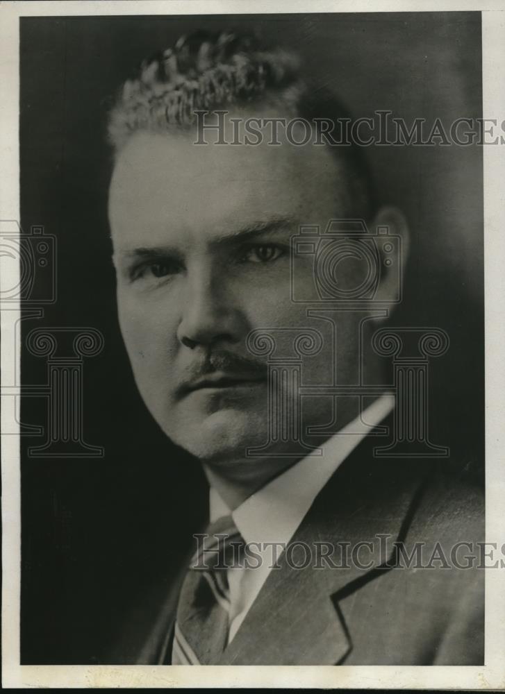 1930 Press Photo of Charles Henry Smith Attorney for Herbert M. Campbell. - Historic Images