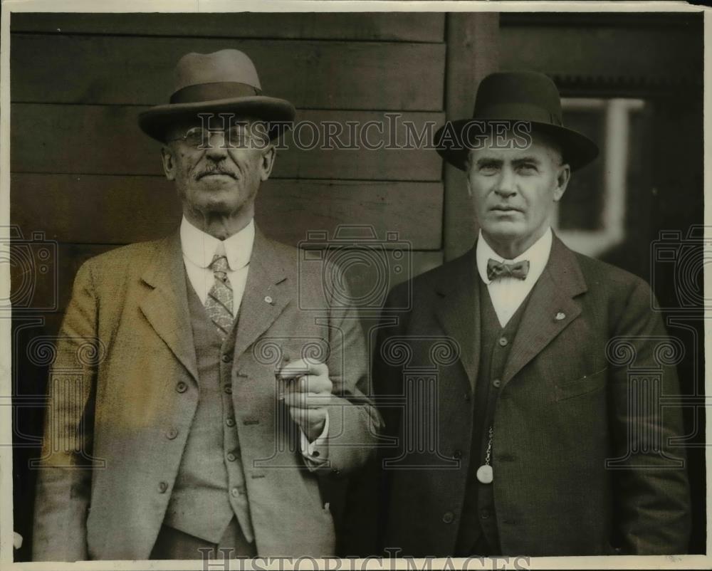 1926 Press Photo Fred Morgan and J.W.Doyle of Veterans Assn. of Northern Pacific - Historic Images