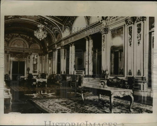 1938 Press Photo Interior of the Palace of Government (Pizarro's House) - Historic Images