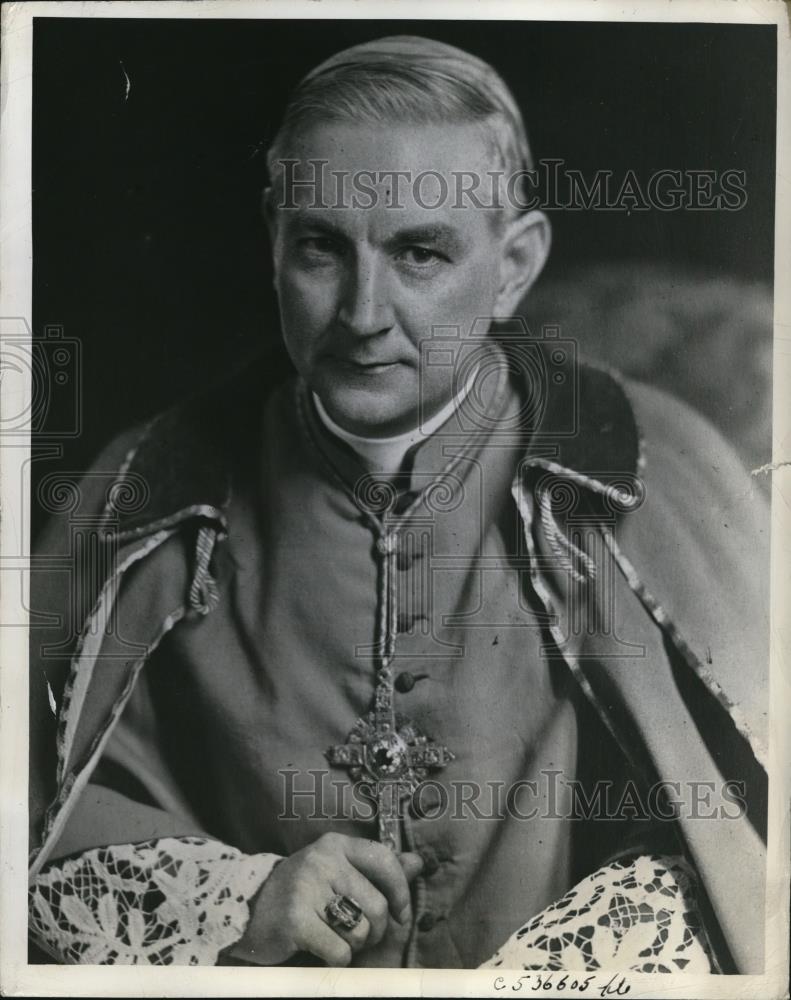 1940 Press Photo Rev.Samuel Stritch appointed as head of Chicago Archdiocese - Historic Images