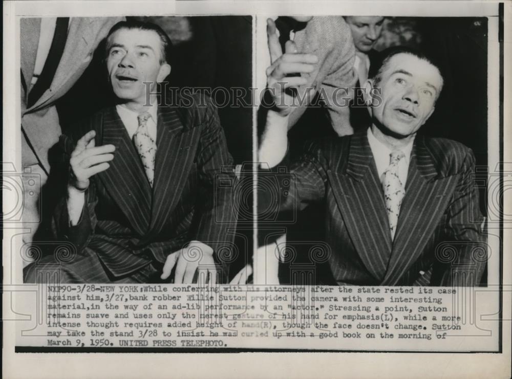 1952 Press Photo Willie Sutton, Bank Robber - Historic Images