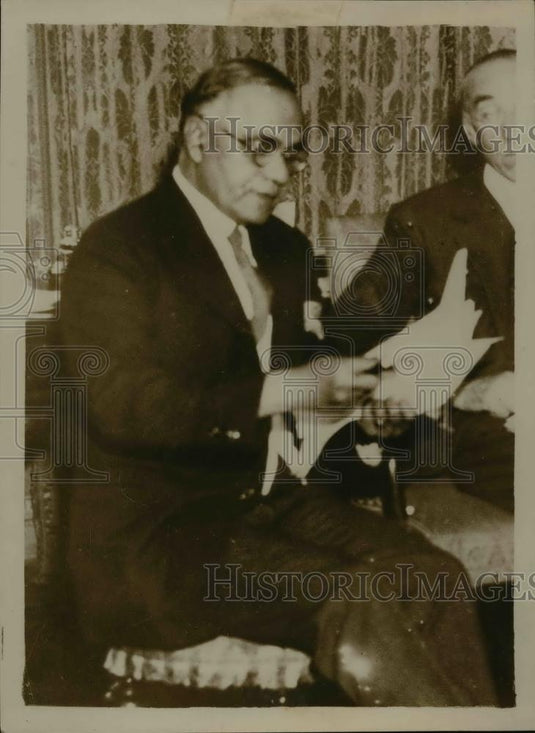1933 Press Photo Sir Attul Chatterjee - Historic Images