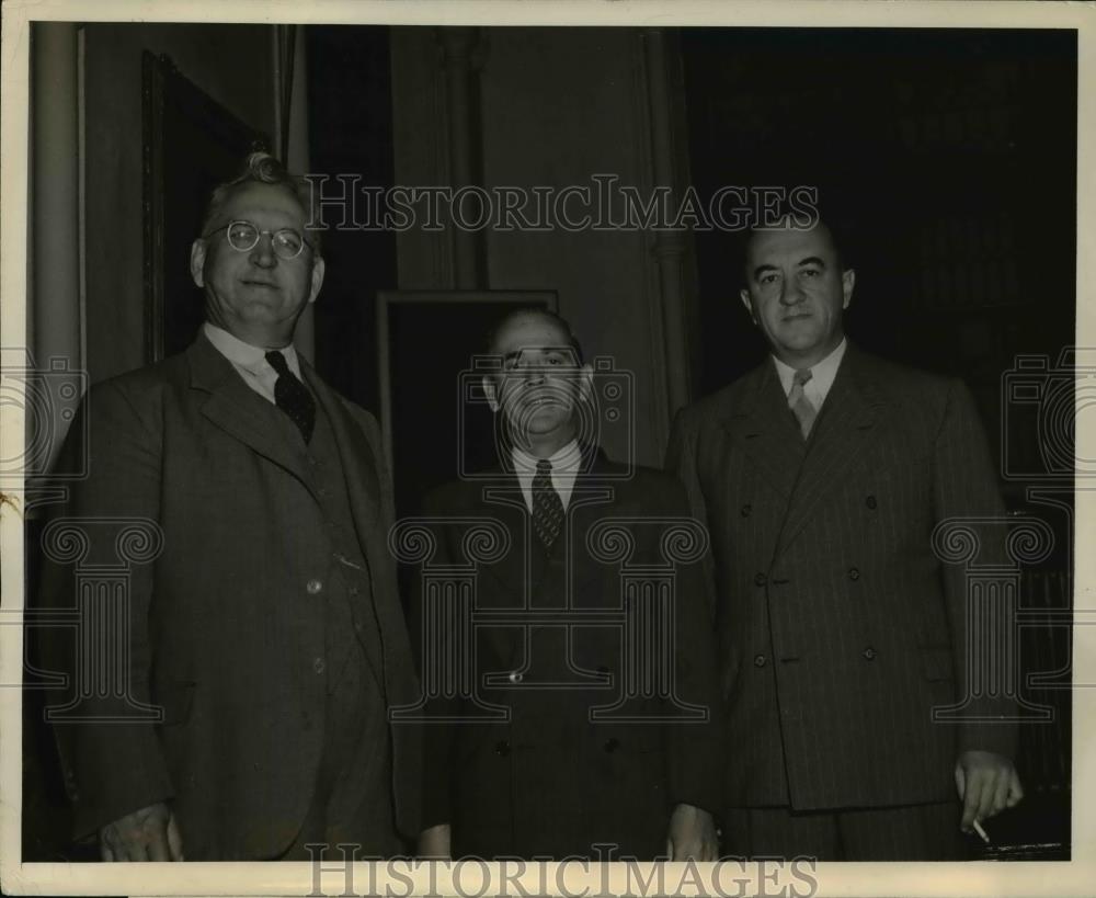 1942 Press Photo AH Mecher, Canadian Congress, J Green WM Little - Historic Images