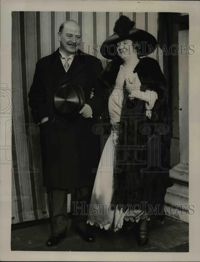 1922 Press Photo Alys Lorraine Weds Richard Northcott St George Hanover Square - Historic Images