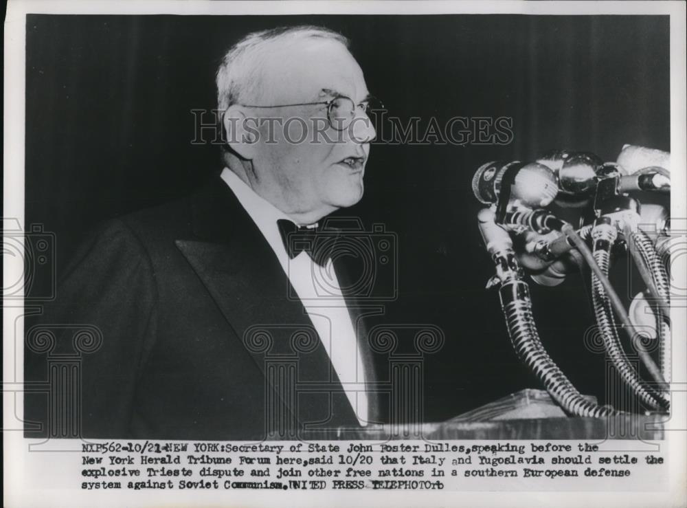 1953 Press Photo John Foster Dulles,Secretary of State - Historic Images