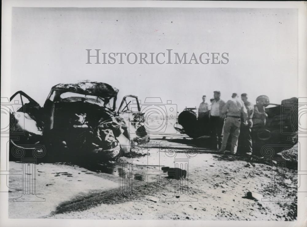 1952 Press Photo Seven dead on auto crash at U.S Highway 40 - Historic Images