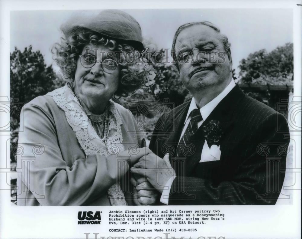 1985 Press Photo Jackie Gleason and Art Carney in Izzy and Moe - cvp22486 - Historic Images