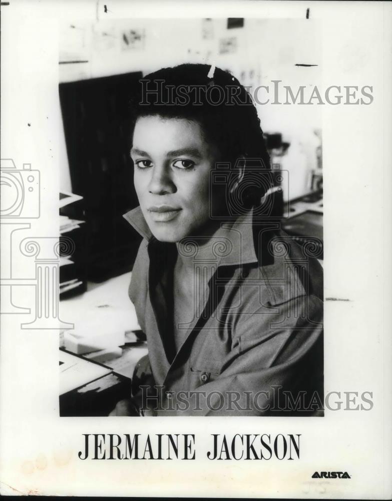 1984 Press Photo Singer Jermaine Jackson - cvp20907 - Historic Images