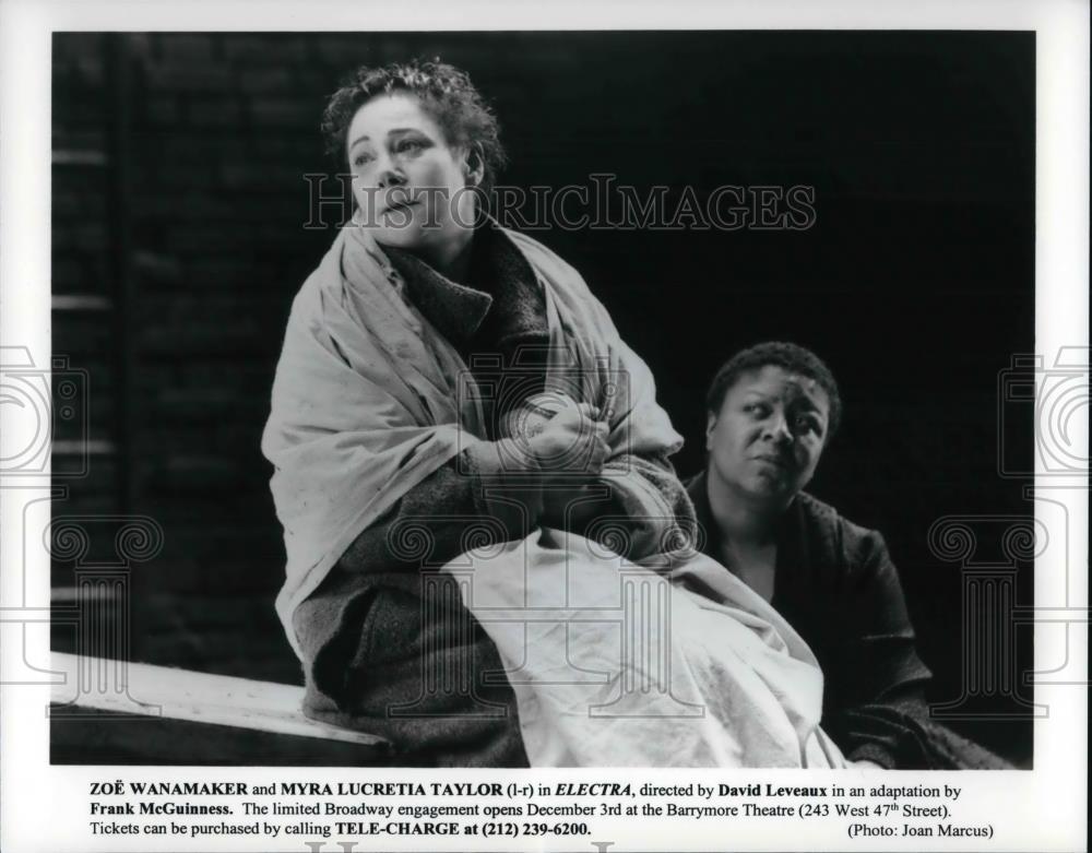 2000 Press Photo Zoe Wanamaker and Myra Lucretia Taylor stars in Electra - Historic Images