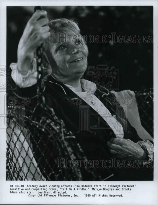 1981 Press Photo Lila Kedrova In Tell Me A Riddle - cvp25290 - Historic Images