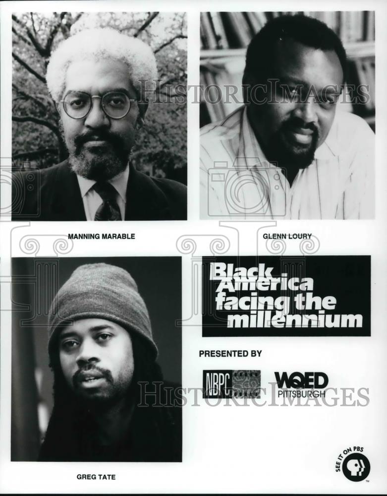 Press Photo Manning Marable, Greg Tate & Glenn Loury - cvp25707 - Historic Images