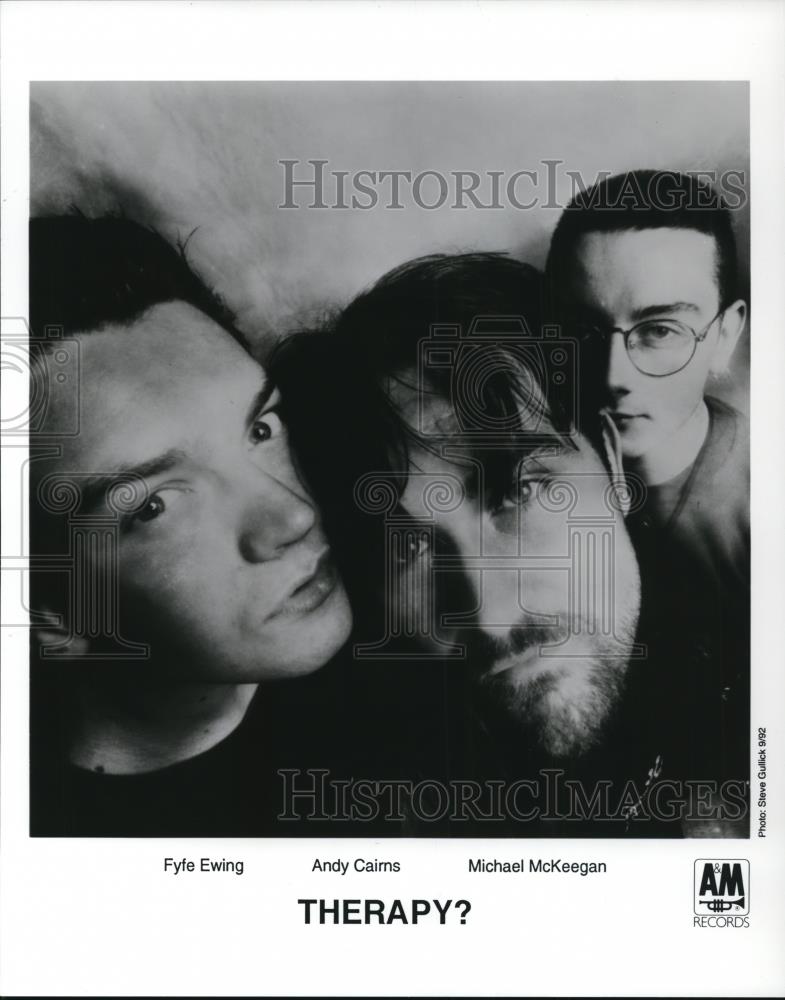 1993 Press Photo Musical Group Therapy? featuring Fyfe Ewing, Andy Caims, and - Historic Images