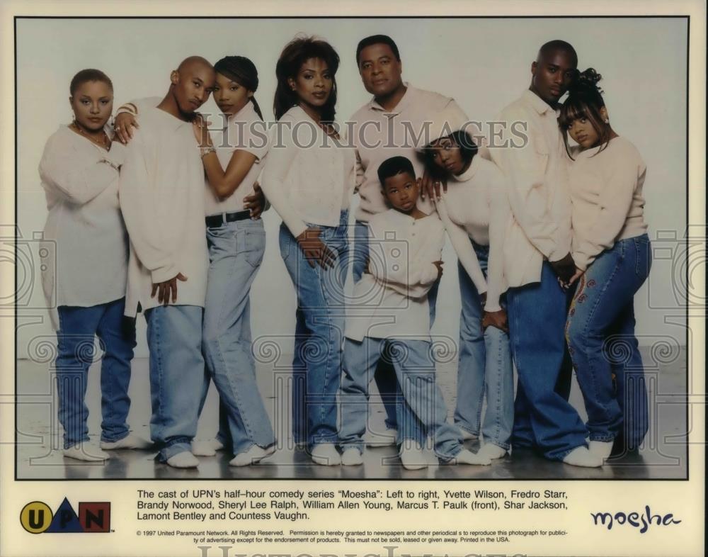 1987 Press Photo Yvette Wilson & Fredro Starr & Cast of Moesha - cvp20251 - Historic Images
