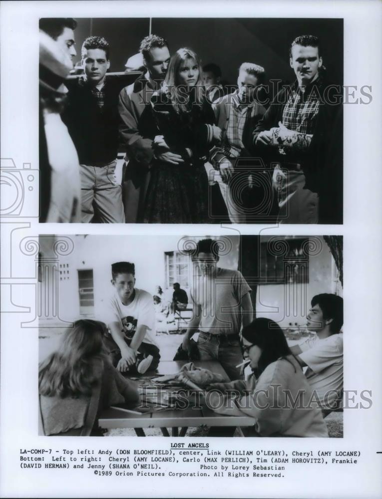 1990 Press Photo Don Bloomfield W. O'Leary Amy Locane Max Perlich in Lost Angels - Historic Images
