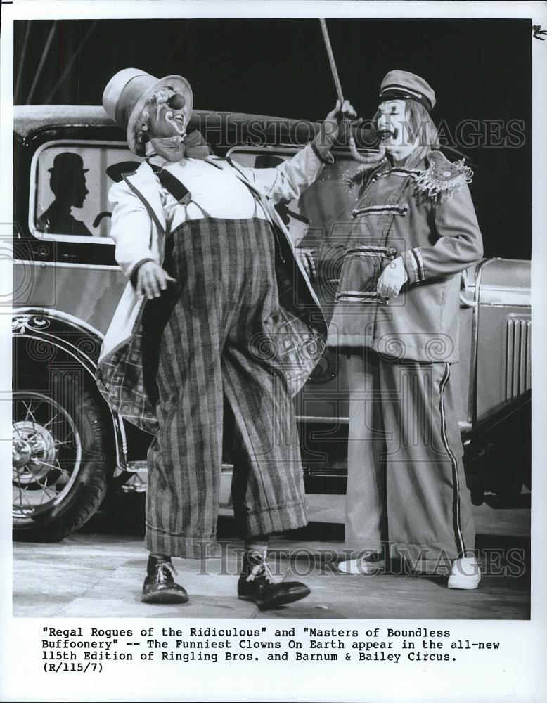 1986 Press Photo Ringling Bros. Circus Clowns - cvp26317 - Historic Images