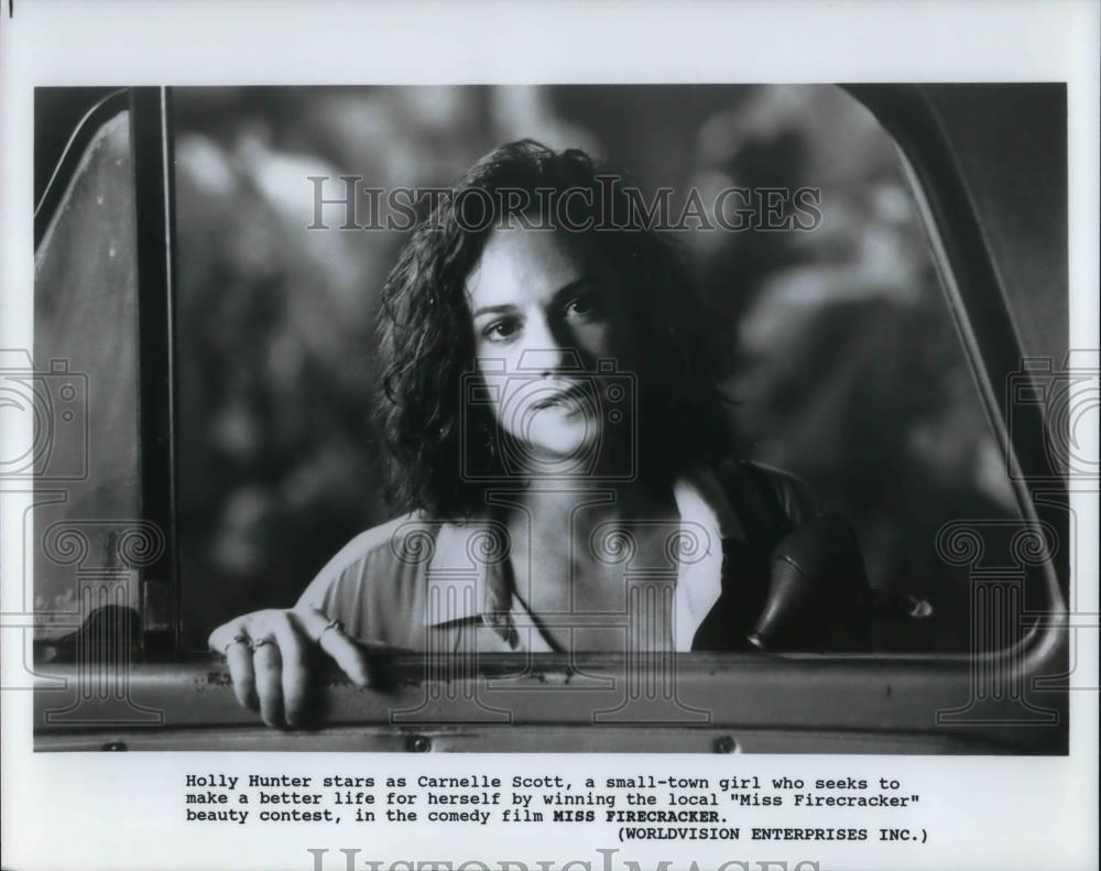 1992 Press Photo Holly Hunter in &quot;Miss Firecraker&quot; - cvp22315 - Historic Images