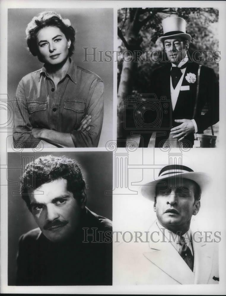 1967 Press Photo Ingrid Bergman, Rex Harrison in The Yellow Rolls-Royce - Historic Images