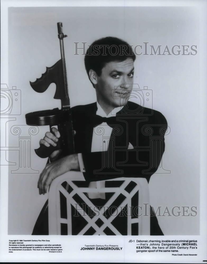 1985 Press Photo Michael Keaton in Johnny Dangerously - cvp22369 - Historic Images