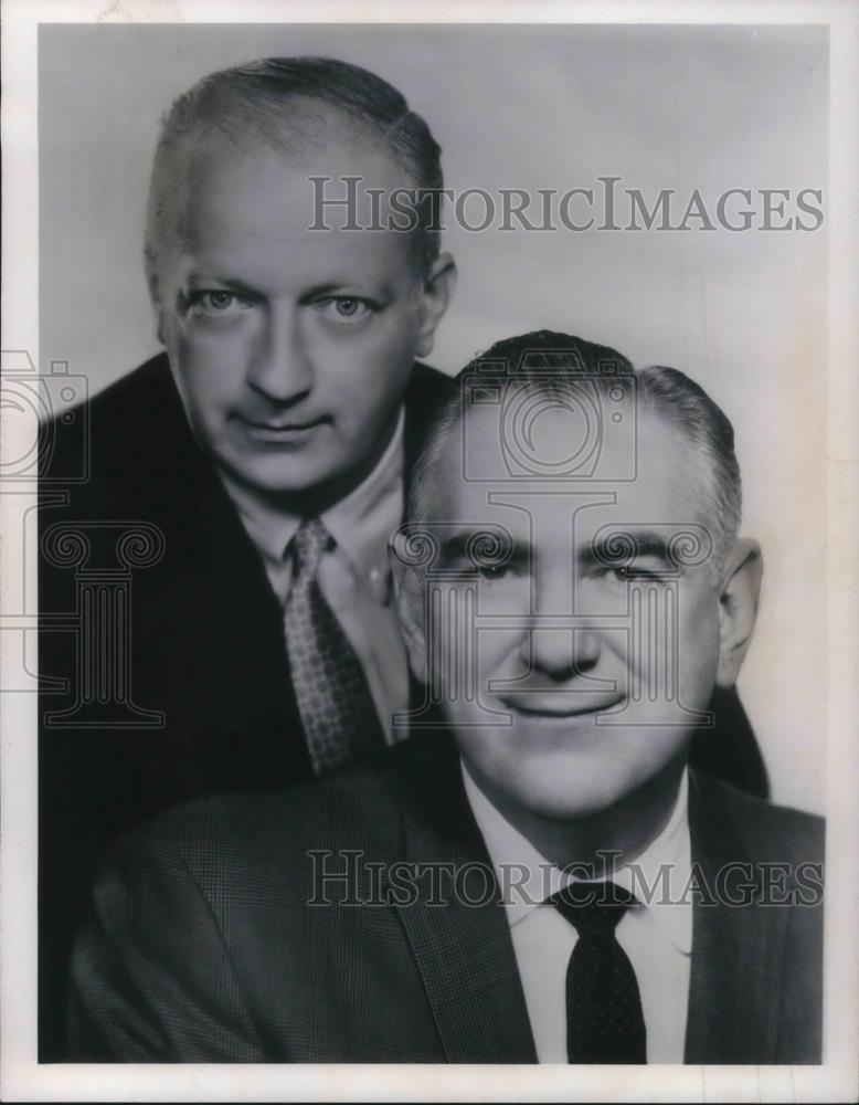 1968 Press Photo Bob Elliott & Ray Goulding on Radio as Bob & Ray - cvp23343 - Historic Images