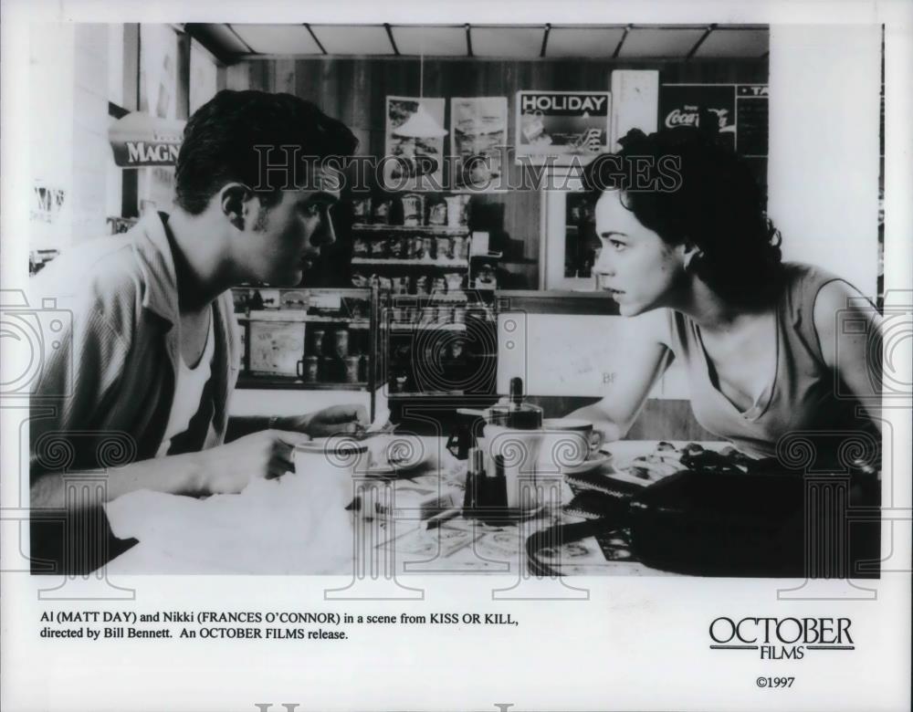 1997 Press Photo Matt Day & Frances O'Connor in Kiss or Kill - cvp20008 - Historic Images