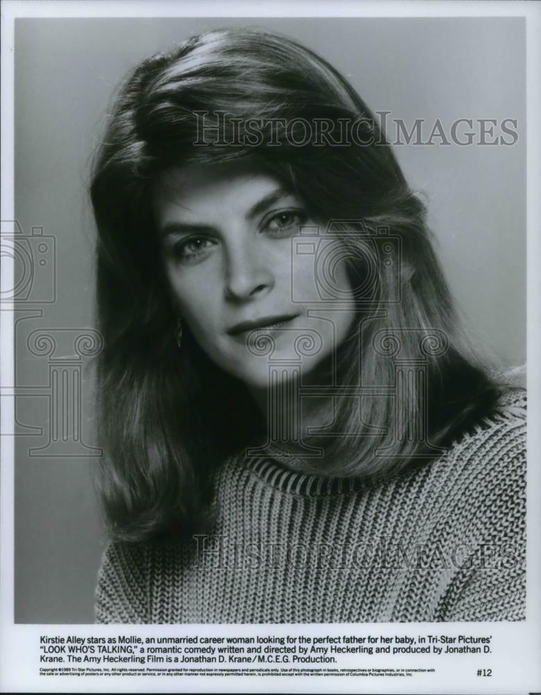 1990 Press Photo Kirstie Alley in Look Who&#39;s Talking - cvp22923 - Historic Images