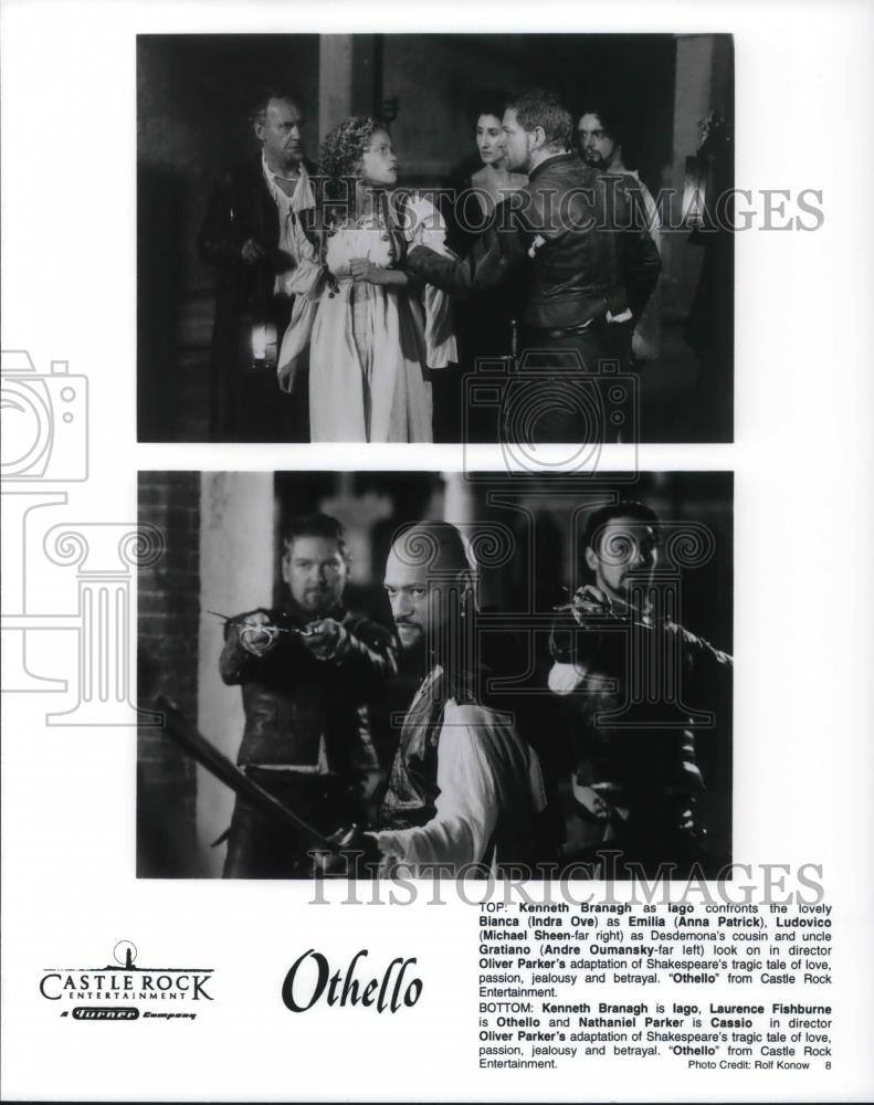 1995 Press Photo Kenneth Branagh Indra Ove Anna Patrick Michael Sheen Othello - Historic Images