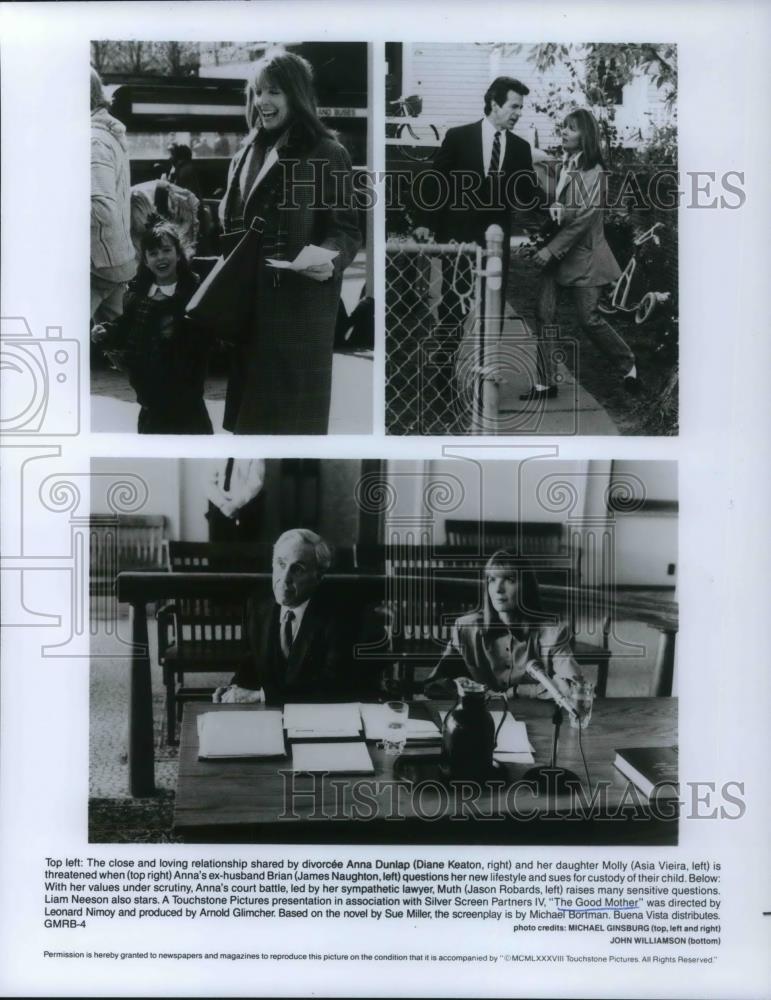 1989 Press Photo Diane Keaton and Liam Neeson in The Good Mother - cvp21366 - Historic Images