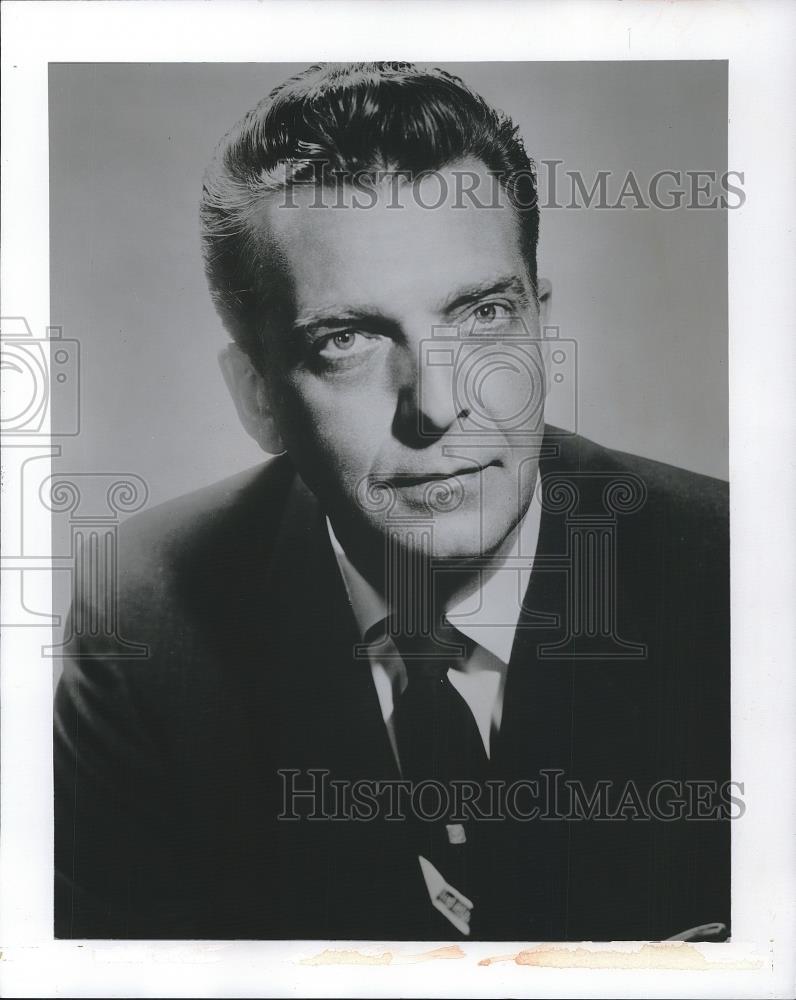 1962 Press Photo Chet Hutley Narrates Cleveland City On Schedule - Historic Images