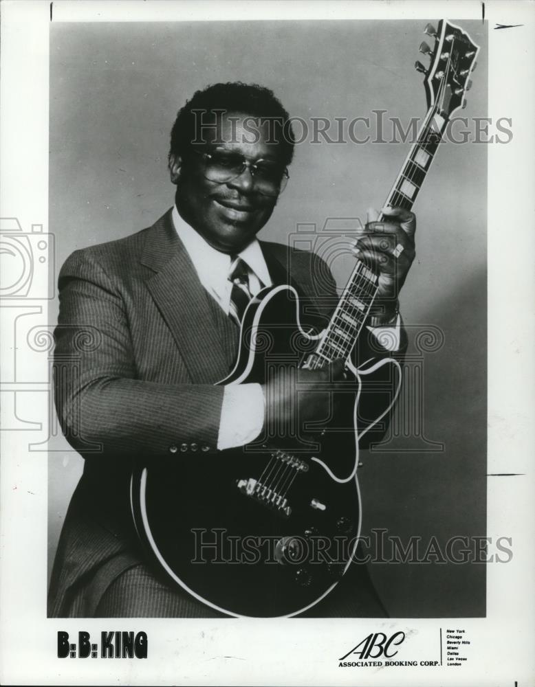 1986 Press Photo Singer B. B. King - cvp27181 - Historic Images
