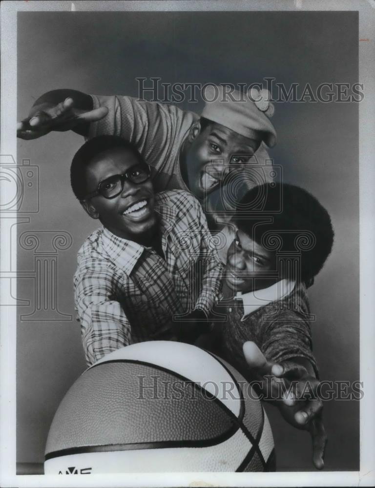 1976 Press Photo Ernest Thomas Fred Berry and Haywood Nelson &quot;What&#39;s Happening&quot; - Historic Images