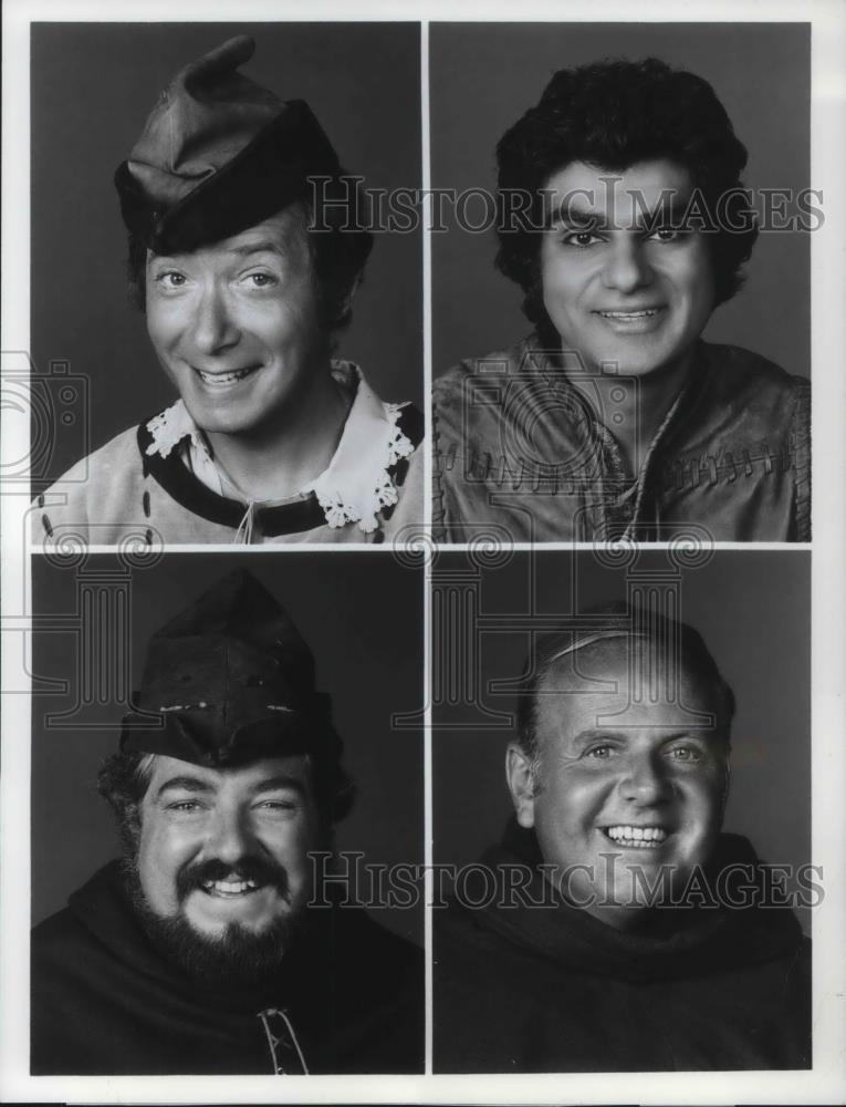 Press Photo Bernie Koppel Richard Dimitri Dick Van Patten and David Sabin - Historic Images