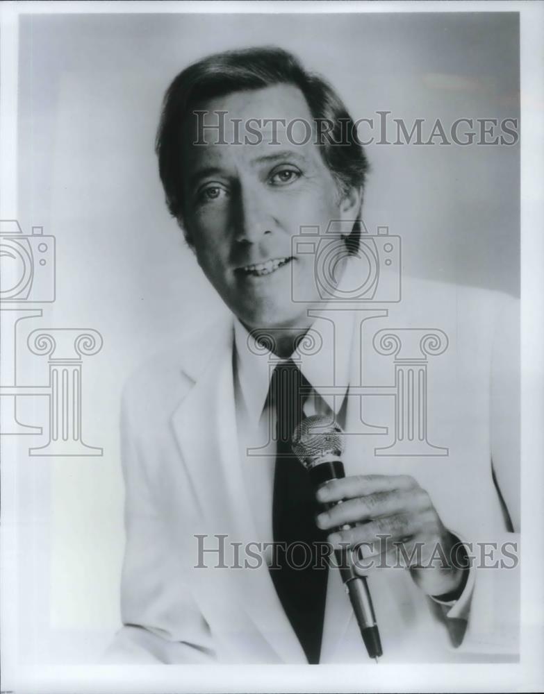 Press Photo Andy Williams on Bob Home's Annual Bagful of Stars and Gags and Fun - Historic Images