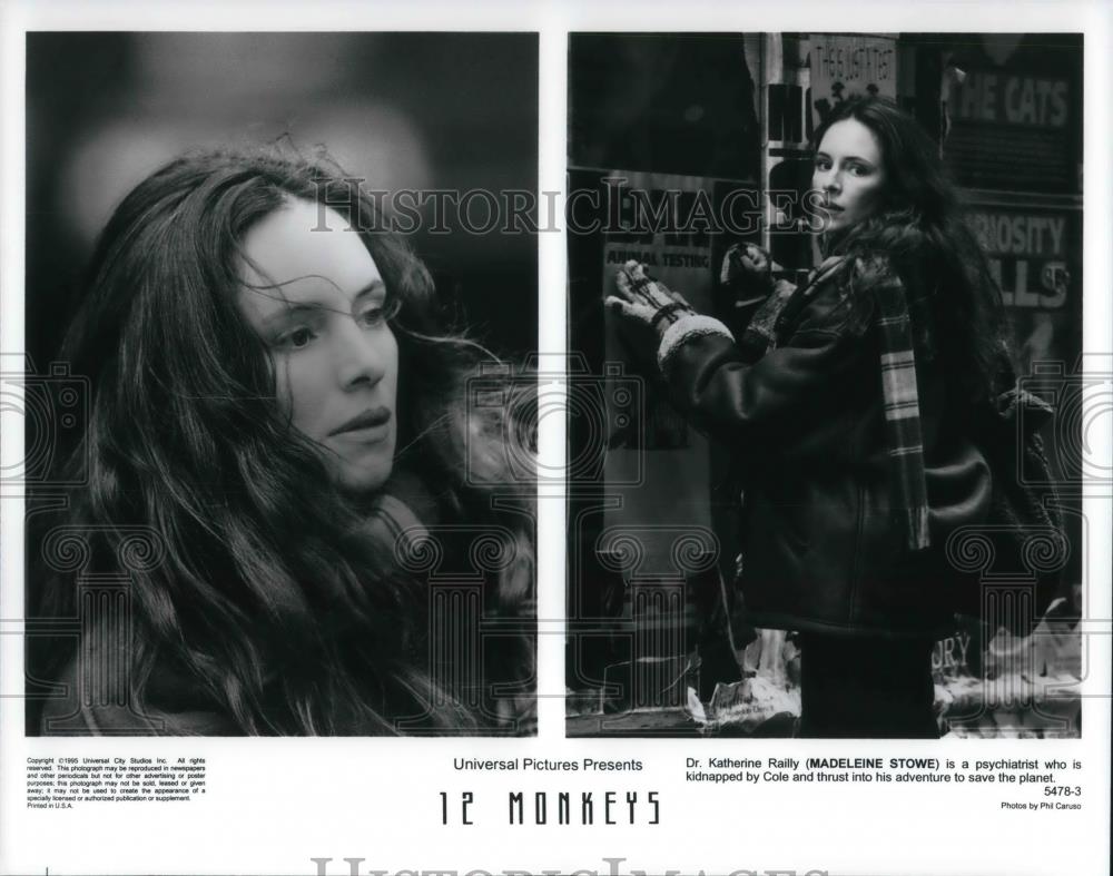 1996 Press Photo Madeline Stowe in 12 Monkeys - cvp23022 - Historic Images