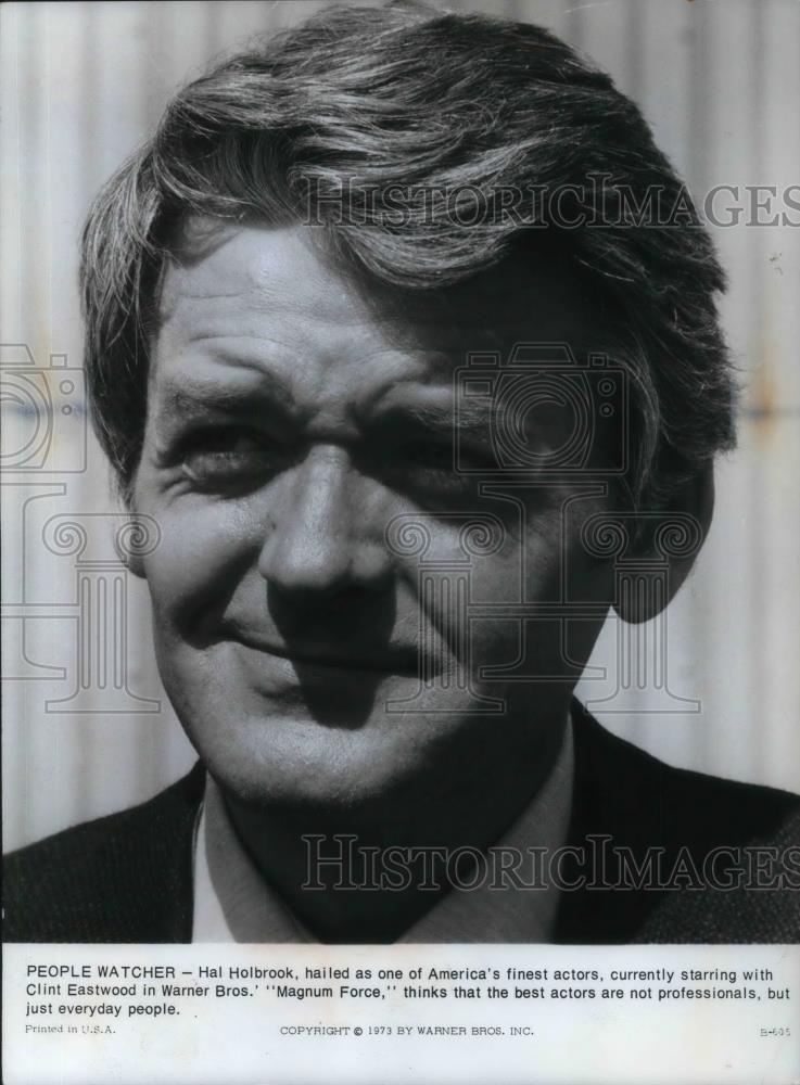 1974 Press Photo Hal Holbrook in Magnum Force - cvp24144 - Historic Images