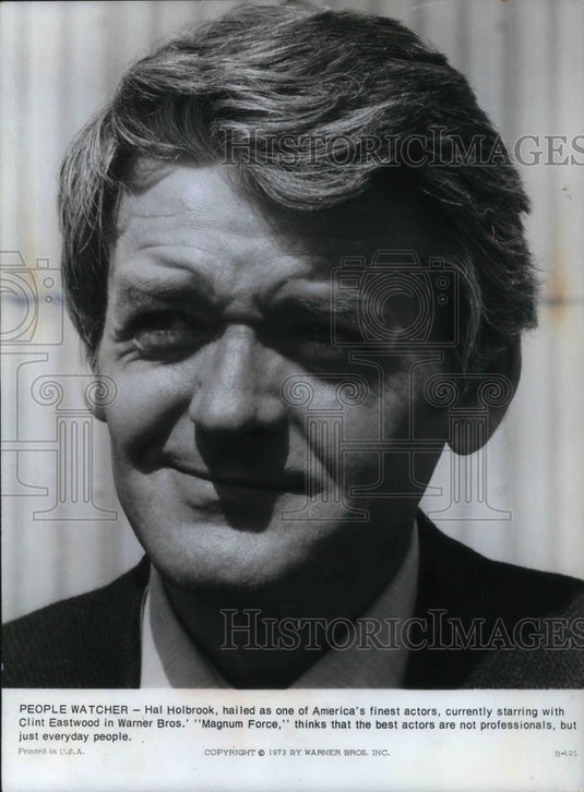 1974 Press Photo Hal Holbrook in Magnum Force - cvp24144 - Historic Images