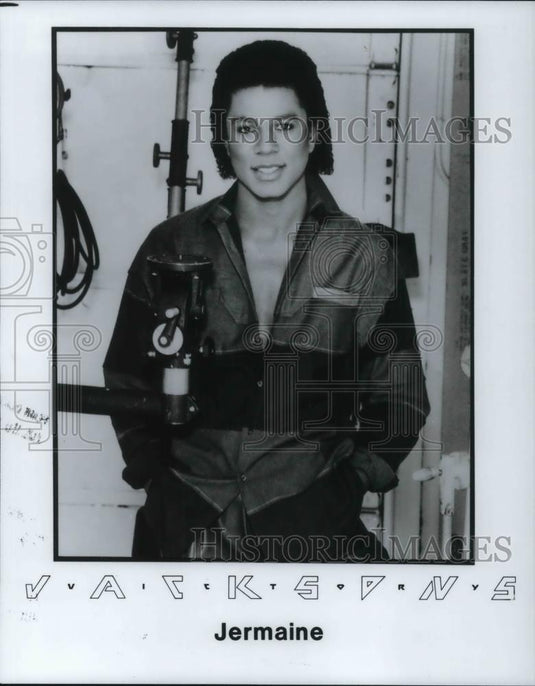 1984 Press Photo Jermaine Jackson R&B Funk Singer Songwriter Musician Jackson 5 - Historic Images