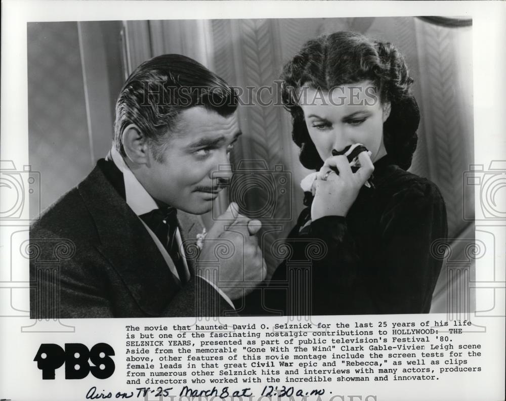 1980 Press Photo Clark Gable In Gone With The Wind - cvp26804 - Historic Images