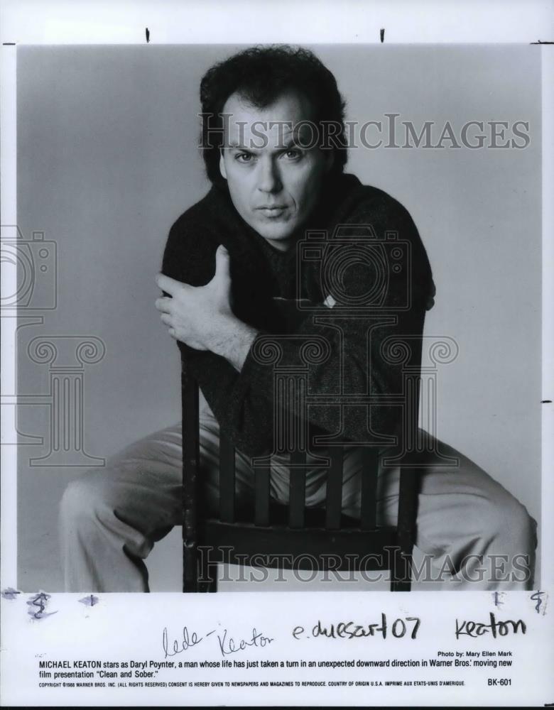 1988 Press Photo MIchael Keaton In Clean And Sober - cvp25298 - Historic Images