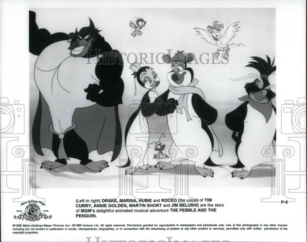 Press Photo Tim Curry as he voice inTHE PEBBLE AND THE PENGUIN - cvp22555 - Historic Images